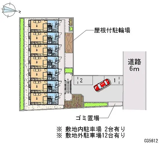 ★手数料０円★さいたま市北区吉野町２丁目　月極駐車場（LP）